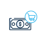 Icono dinero y compras